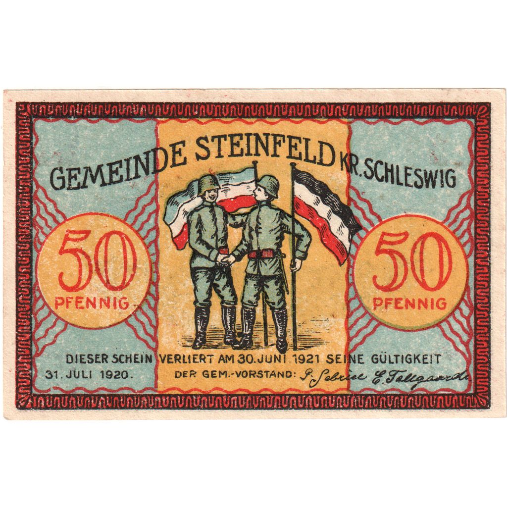 Allemagne, Steinfeld, 50 Pfennig, 1921-06-30, SPL