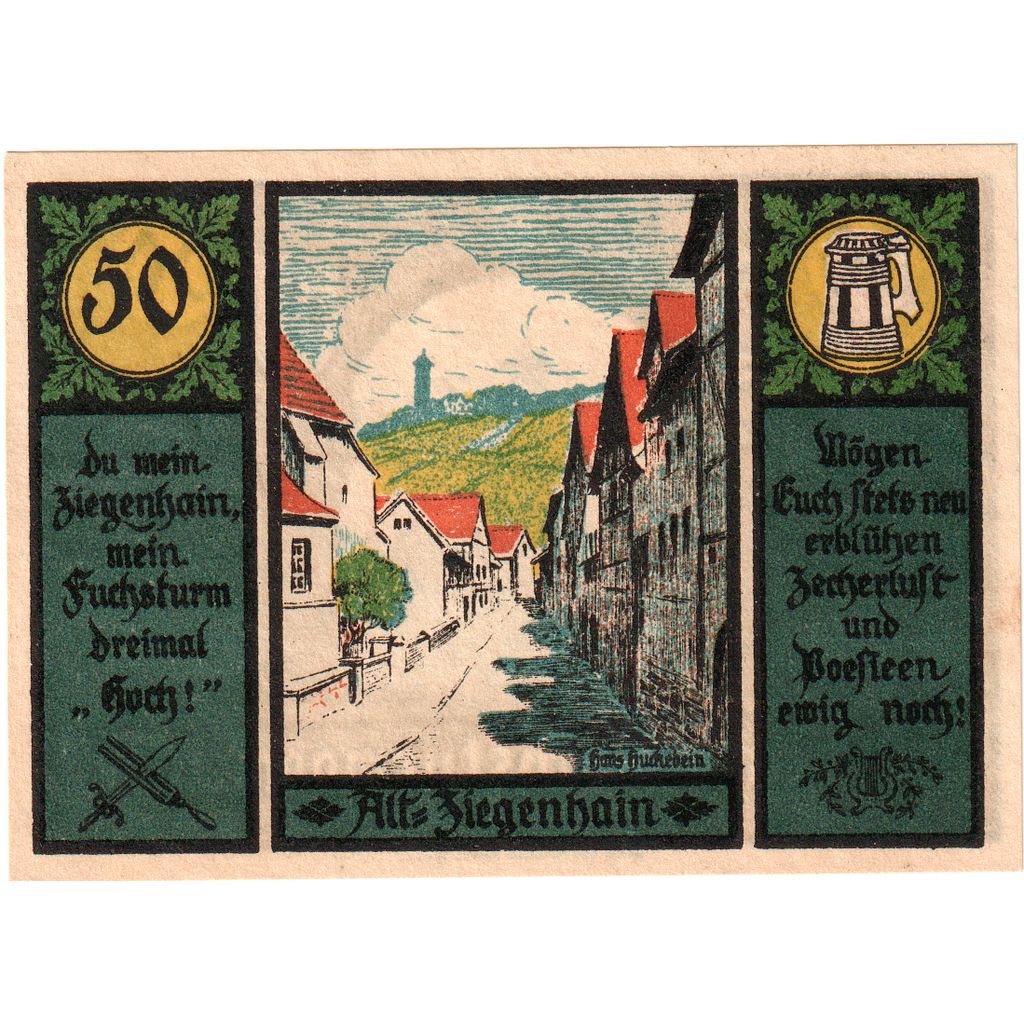 Germania, Fuchsturm, 50 Pfennig, SPL