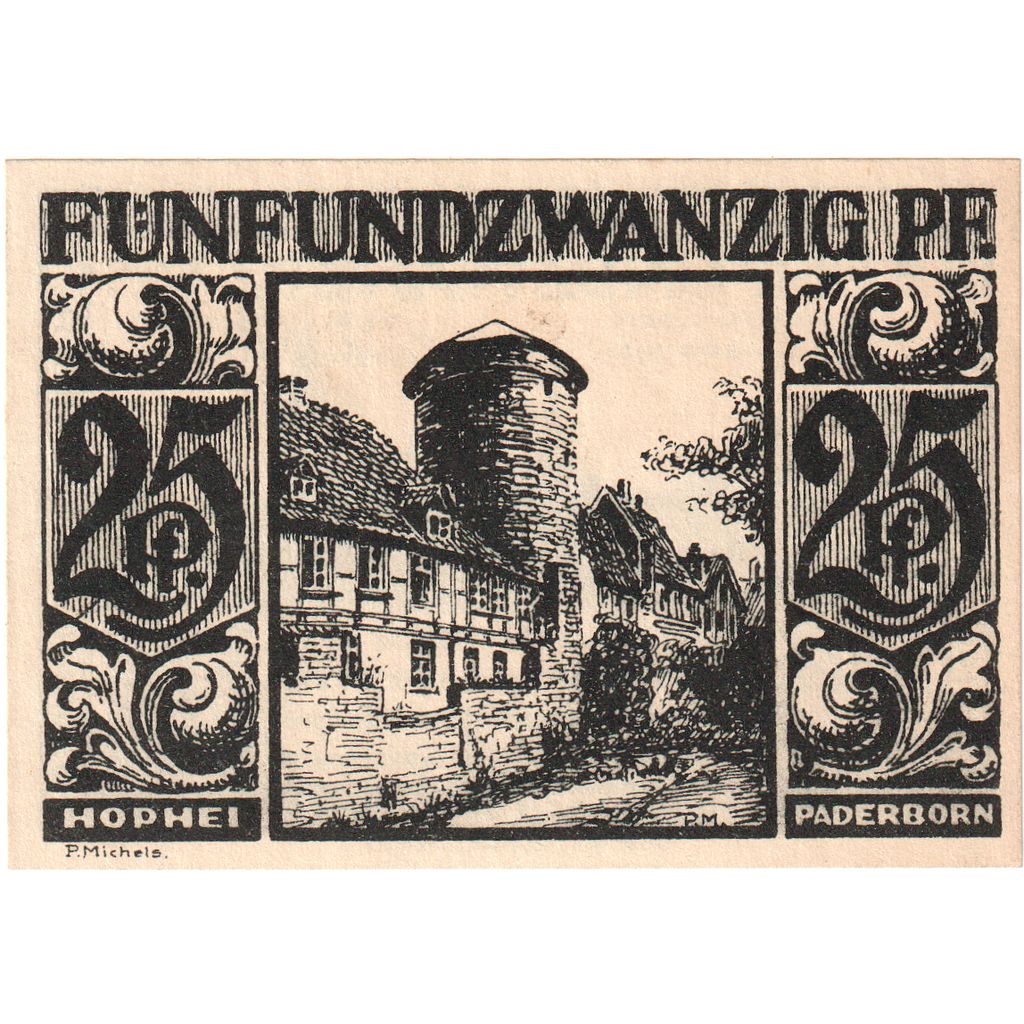 Germania, Paderborn, 25 Pfennig, 1921-11-10, SPL