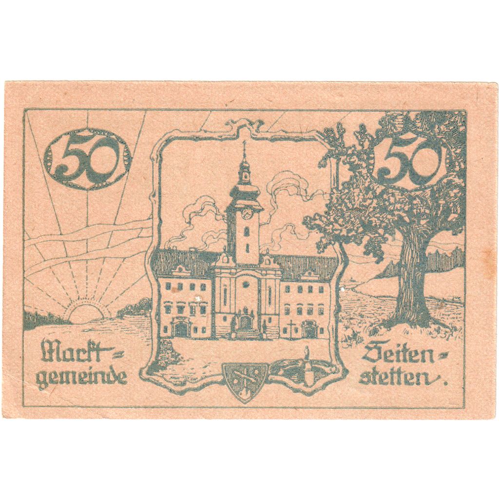 Austria, Seitenstetten, 50 Heller, SC