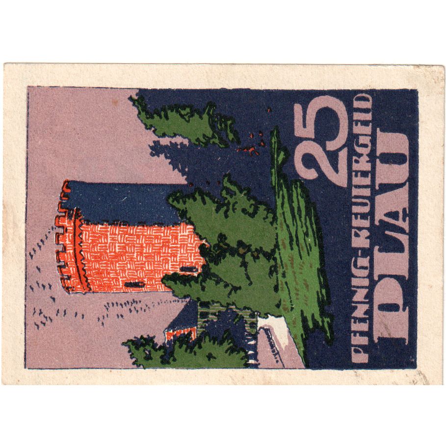 Germania, Plau, 25 Pfennig, 1922-03-31, SPL-