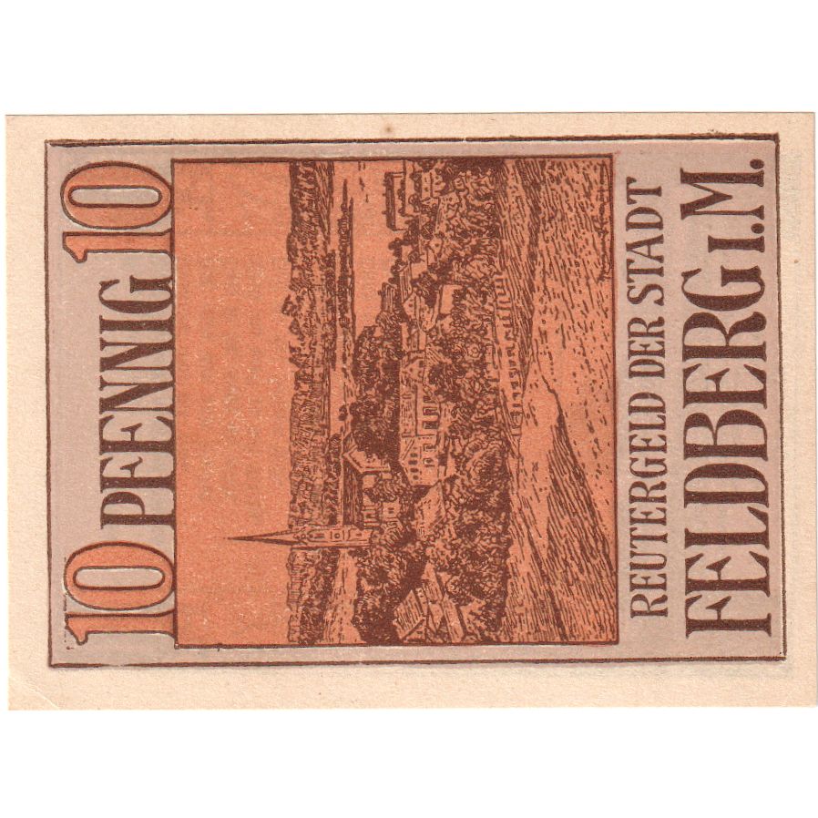 Germany, Feldberg, 10 Pfennig, 1922-05-31, UNC(63)
