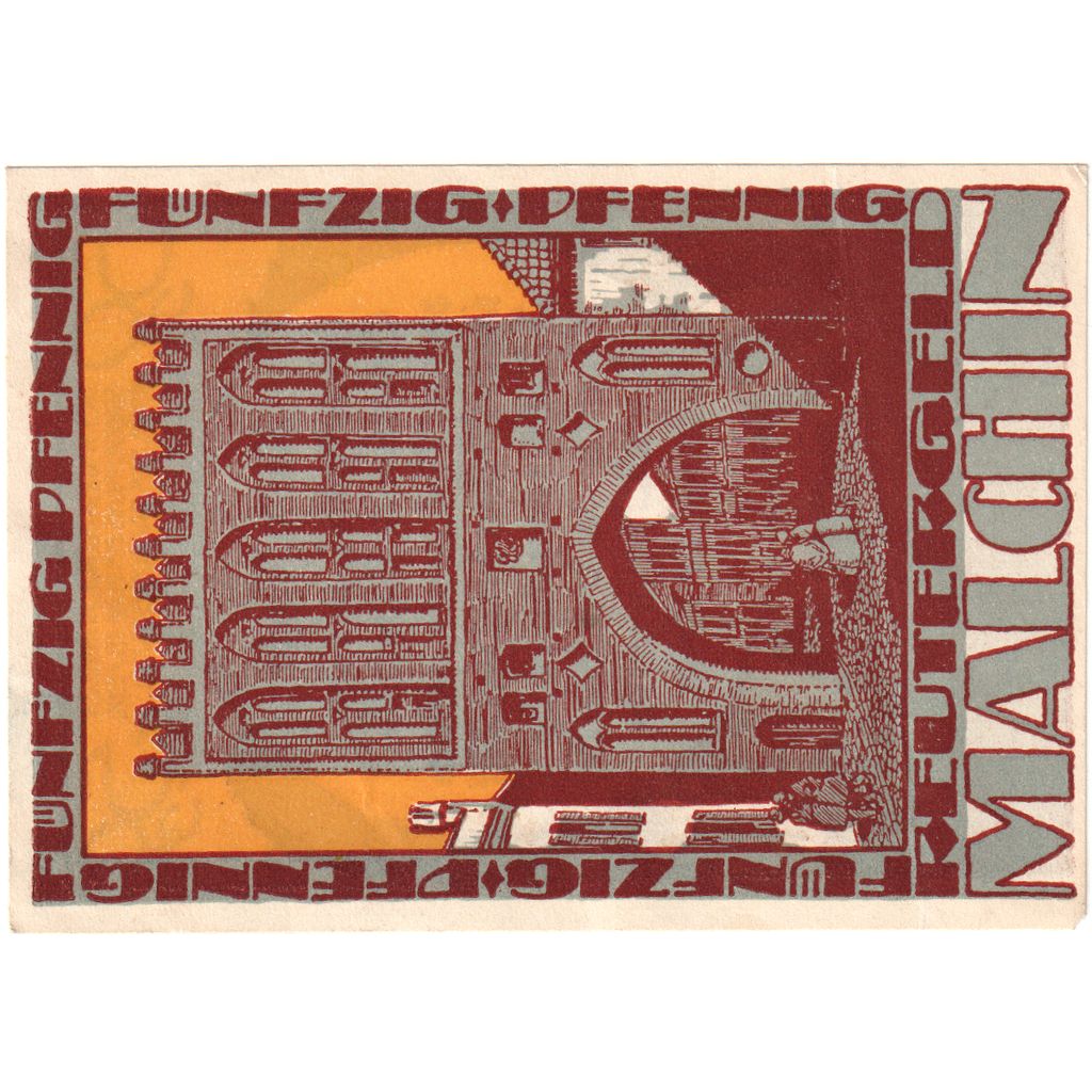 Germany, Malchin, 50 Pfennig, 1922-02-15, EF(40-45)