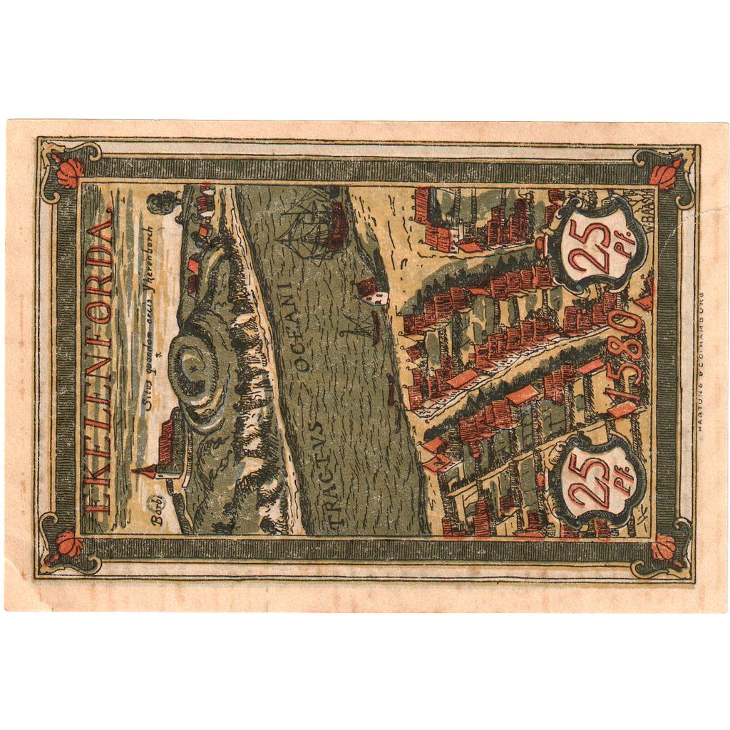 Niemcy, Eckernförde, 25 Pfennig, AU(55-58)