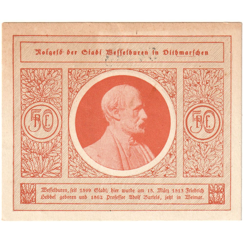 Germania, Wesselburen, 50 Pfennig, SPL-