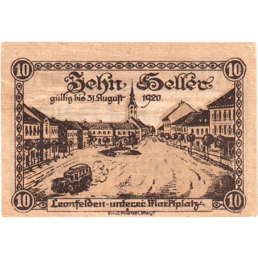 Austria, Leonfelden, 10 Heller, 1920-03-17, SC