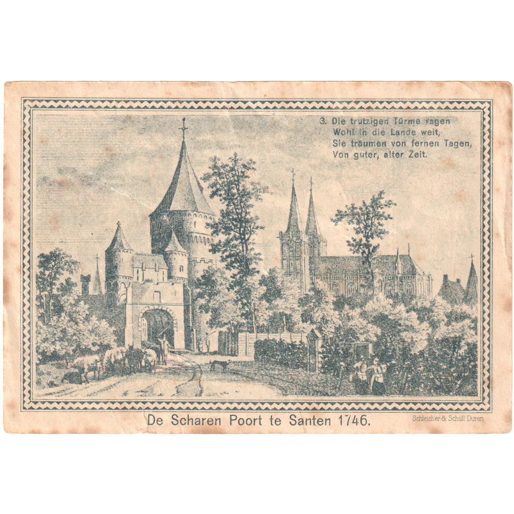 Allemagne, Xanten, 1.5 Mark, 1921-12-31, TTB