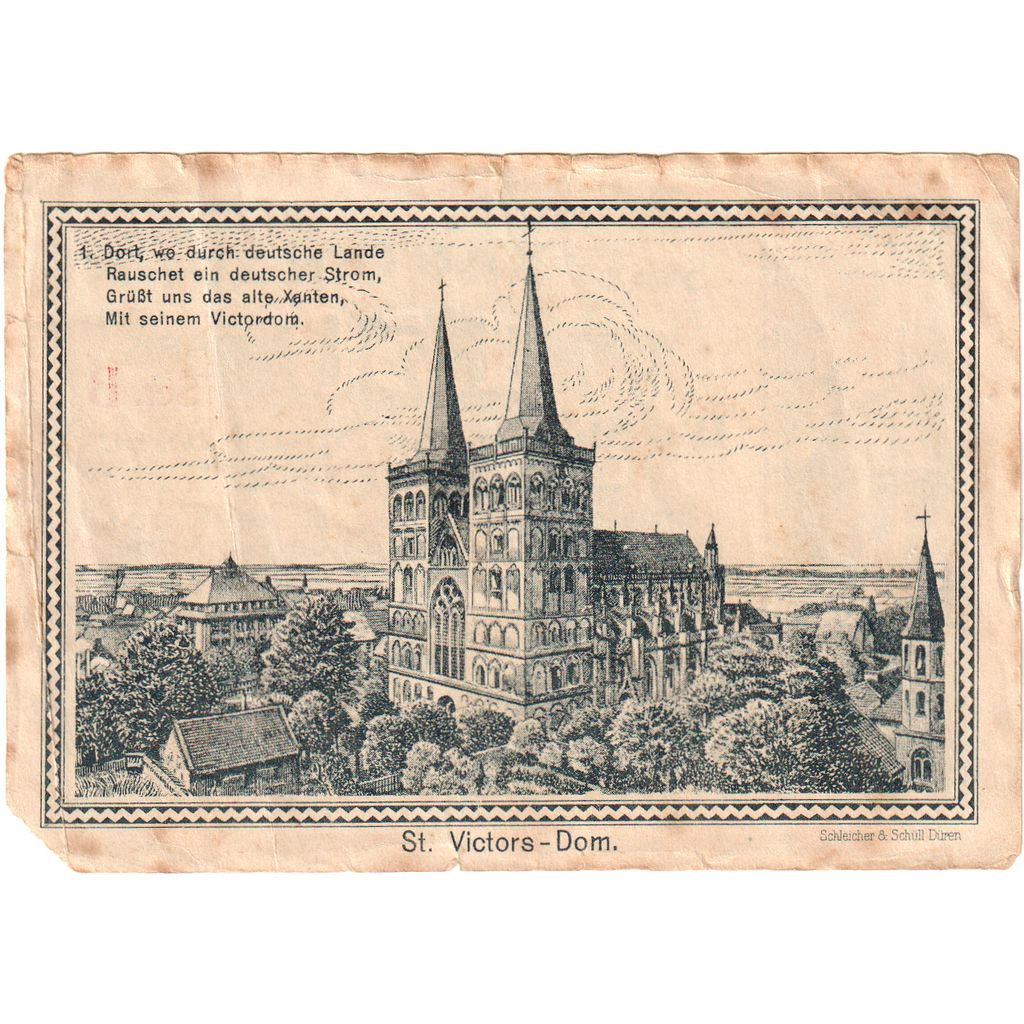 Allemagne, Xanten, 1.5 Mark, 1921-12-31, TB