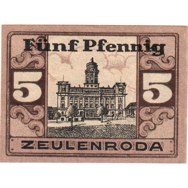 Duitsland, Zeulenroda, 5 Pfennig, 1920-01-01, SPL