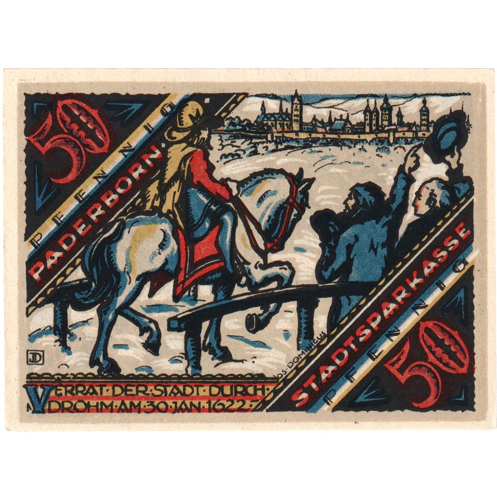 Allemagne, Paderborn, 50 Pfennig, 1921-11-10, SPL