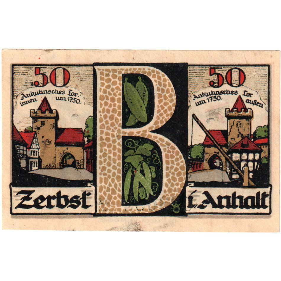 Duitsland, Zerbst, 50 Pfennig, 1921-07-01, TTB