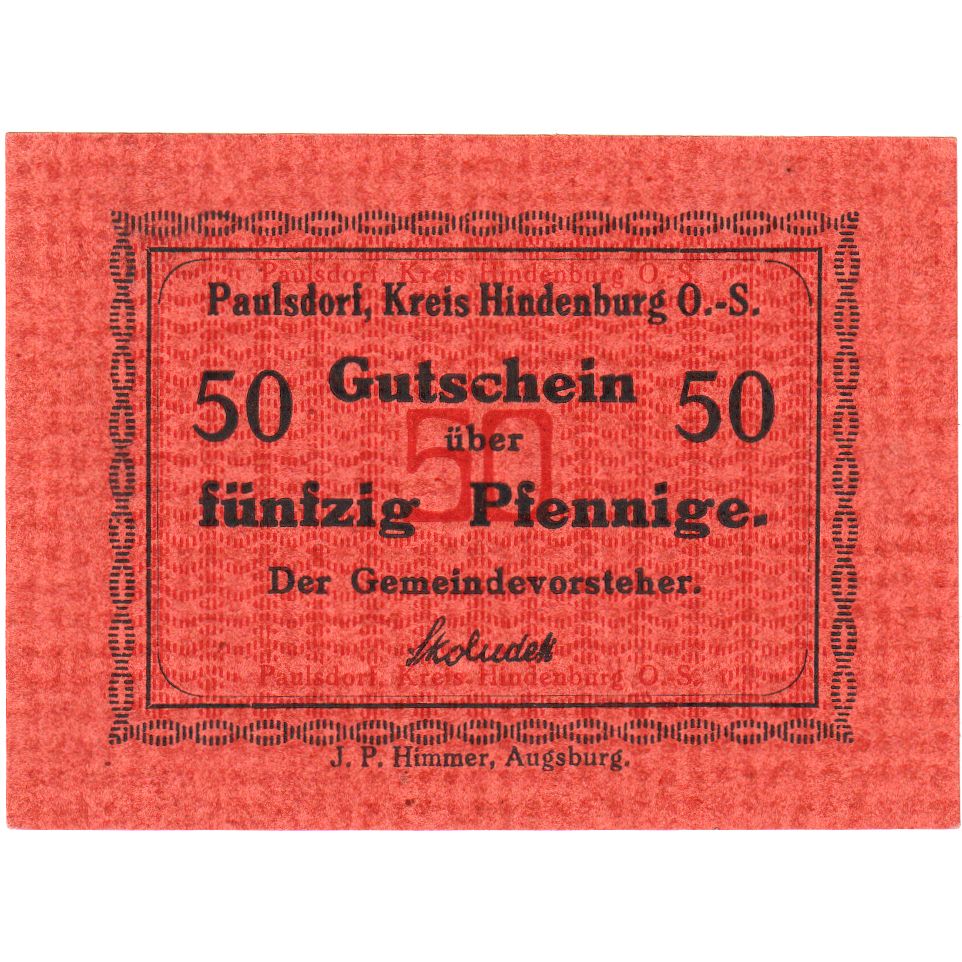 Allemagne, Ebersberg, 50 Pfennig, SPL