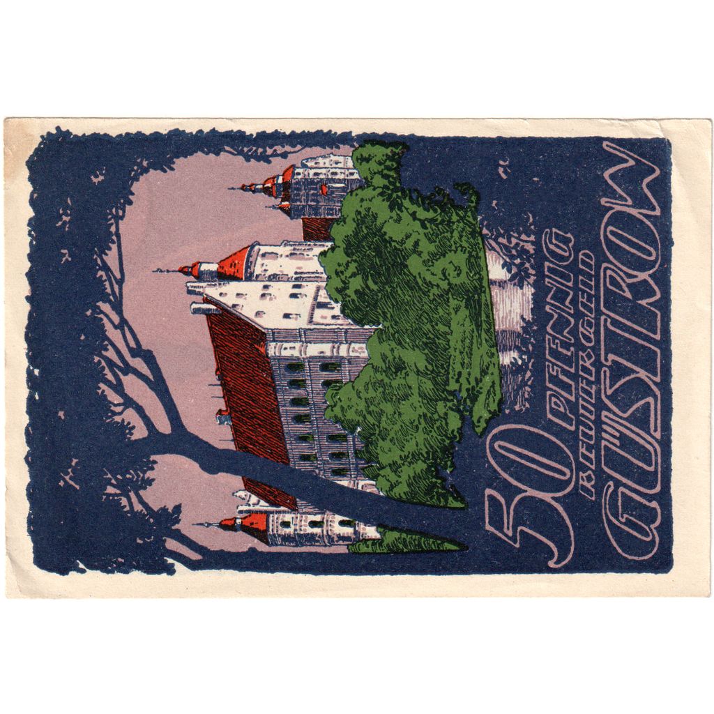 Allemagne, Gustrow, 50 Pfennig, 1922-05-31, SUP