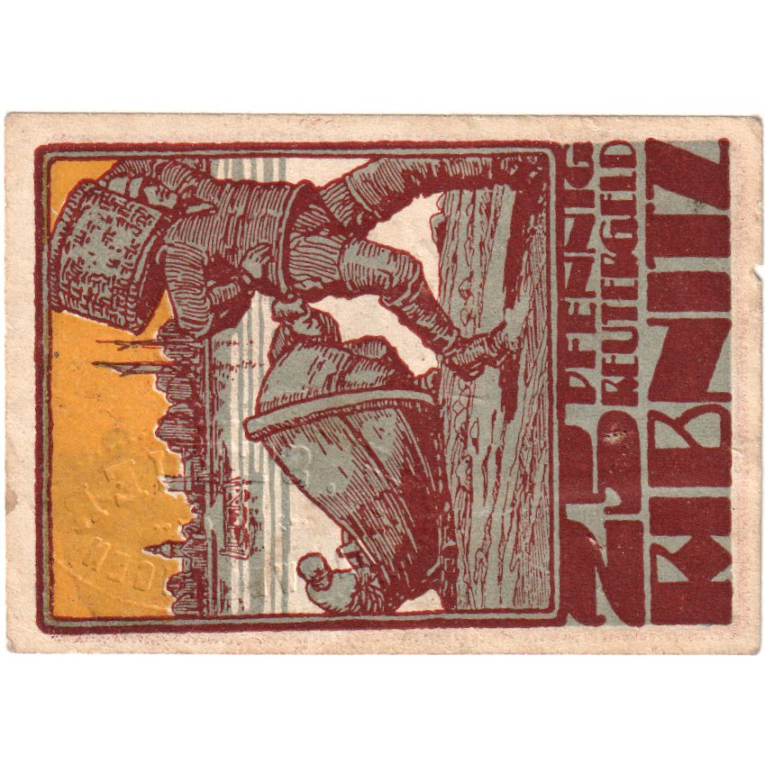 Allemagne, Ribnitz, 25 Pfennig, 1922-02-15, TB