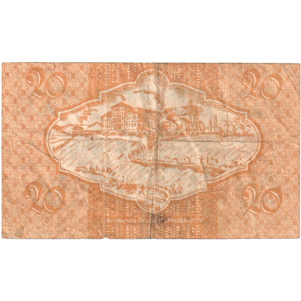 Duitsland, Rheingaukreis, 20 Pfennig, 1919-11-28, TB+