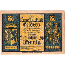 Germany, Geldern, 25 Pfennig, 1922-05-01, AU(55-58)