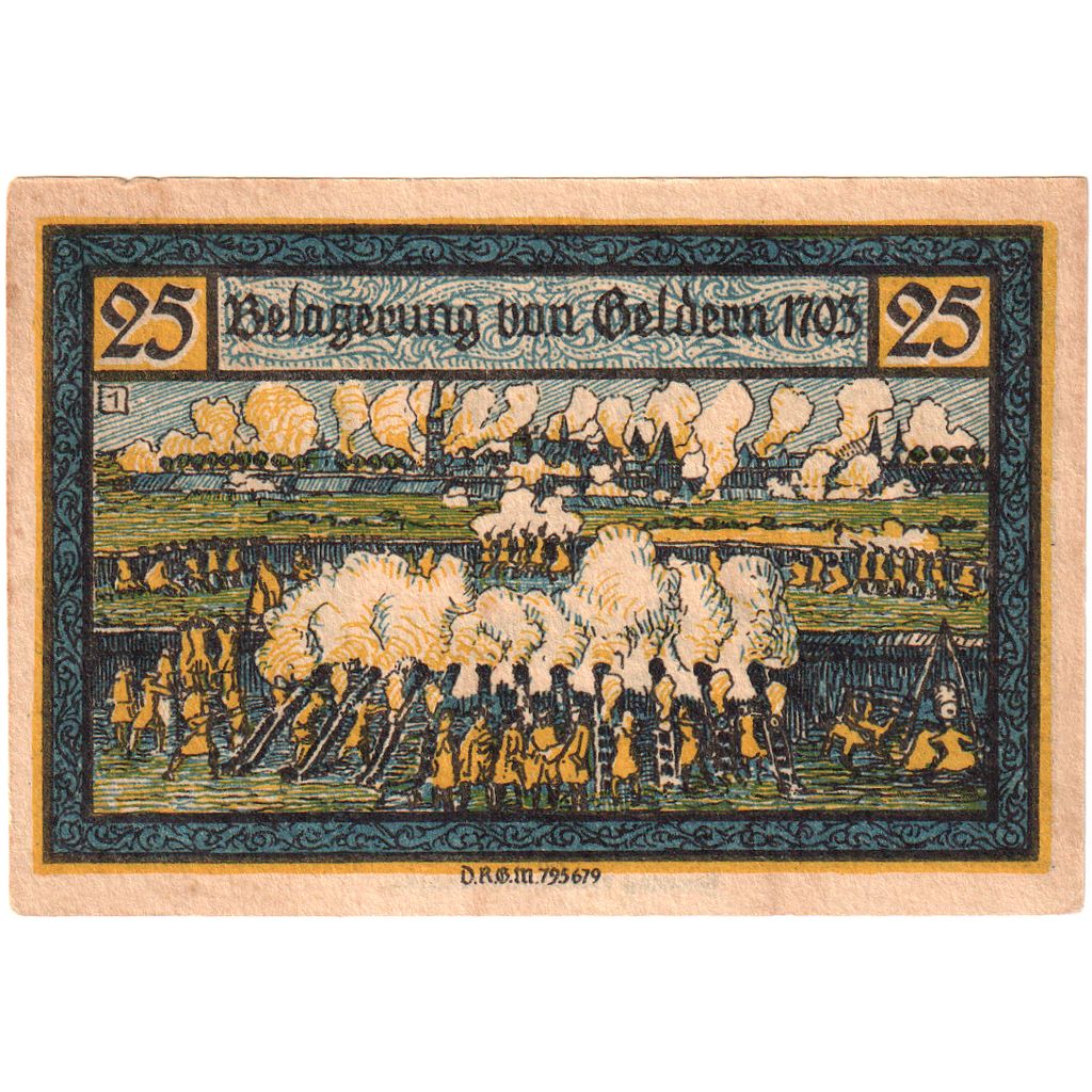 Germany, Geldern, 25 Pfennig, 1922-05-01, AU(55-58)