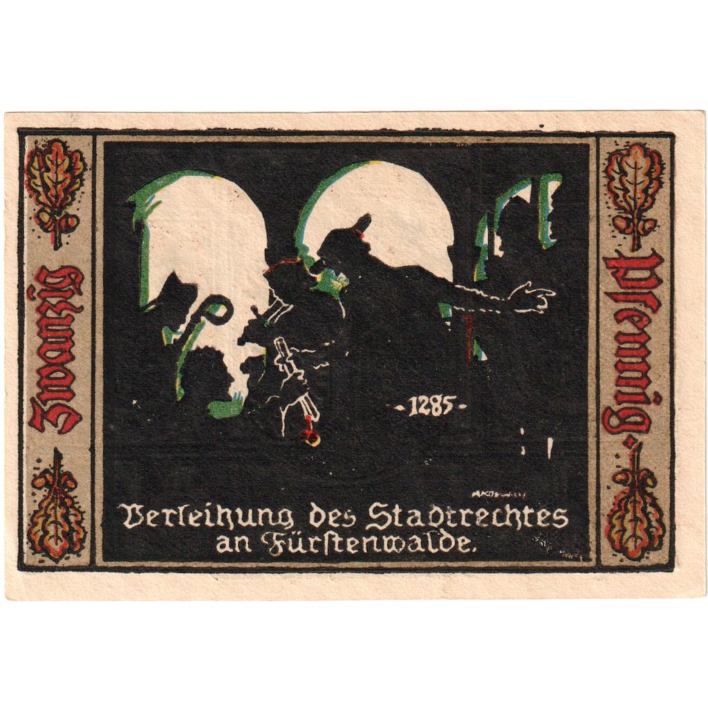 Allemagne, Fürstenwalde, 20 Pfennig, SUP+