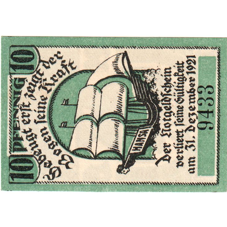 Allemagne, Gorlitz, 10 Pfennig, 1921-12-31, SPL