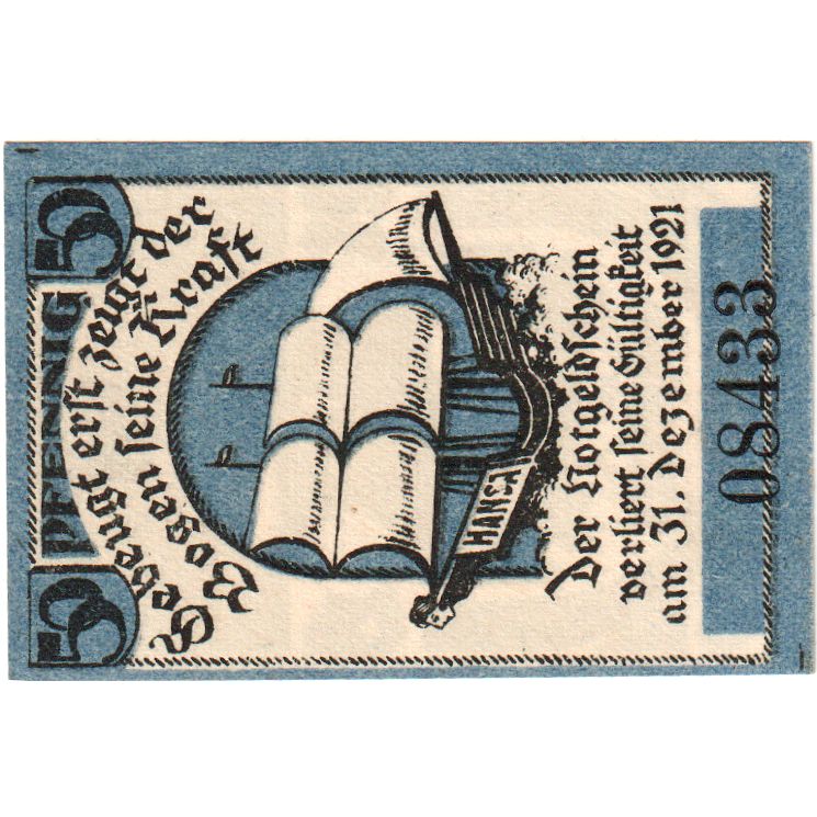 Allemagne, Gorlitz, 50 Pfennig, 1921-12-31, SPL