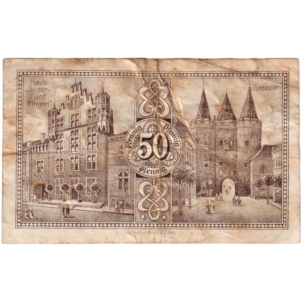 Allemagne, Goch, 50 Pfennig, 1921-01-01, TB