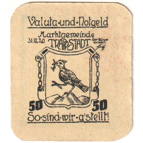 Allemagne, Trappstadt, 50 Pfennig, 1920-12-31, SPL