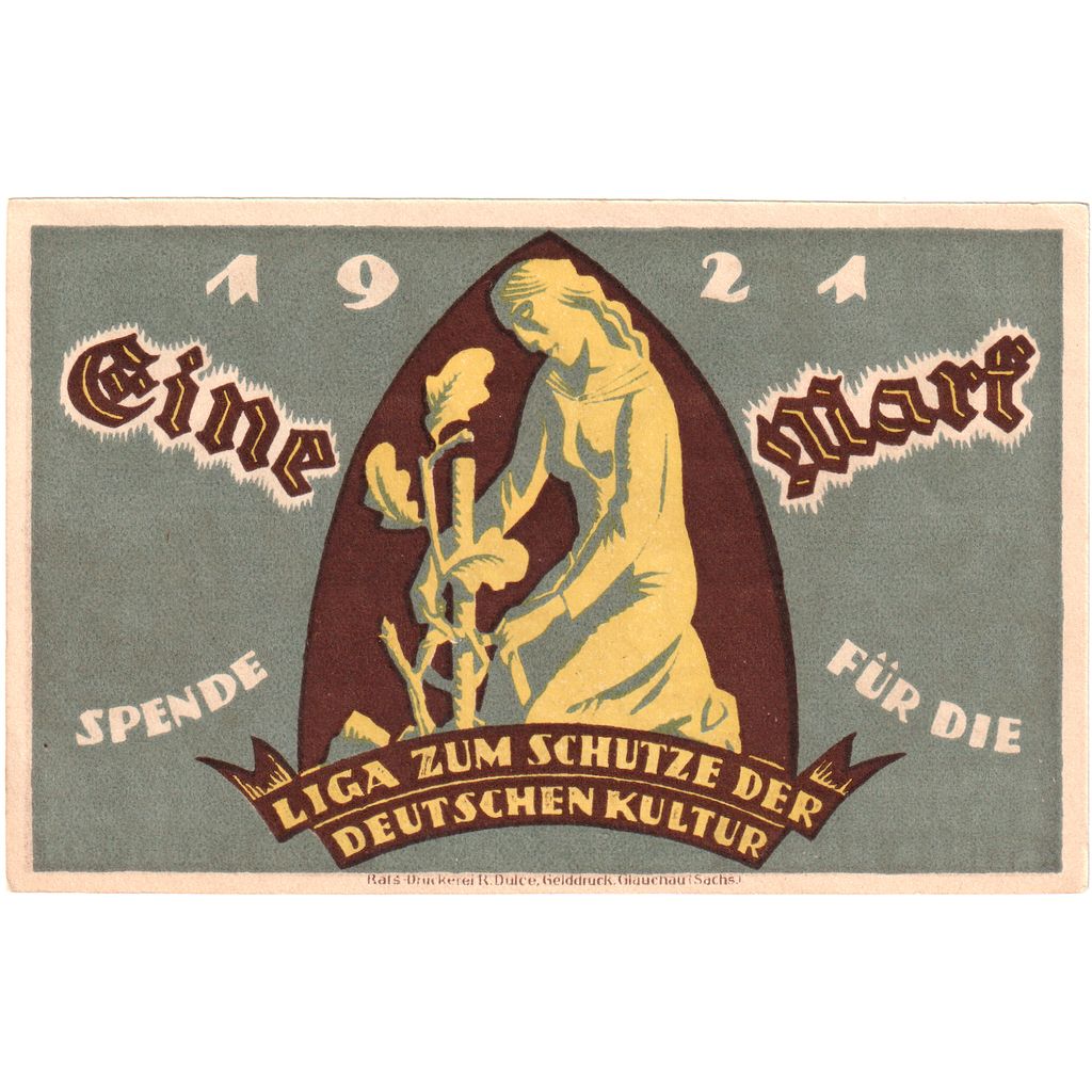 Allemagne, Glauchau, 1 Mark, SPL