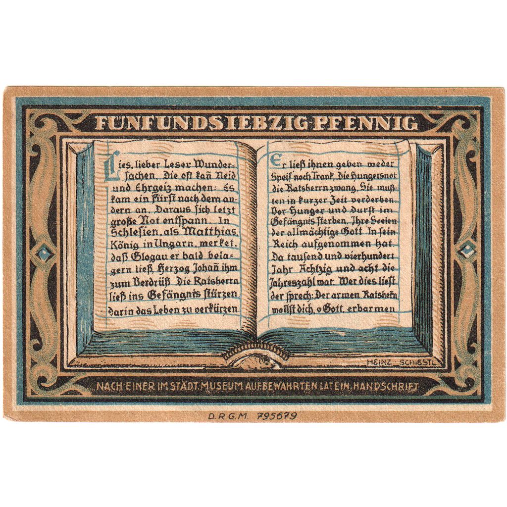 Allemagne, Glogau, 75 Pfennig, SPL