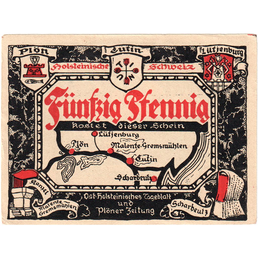 Deutschland, Plön, 50 Pfennig, VZ