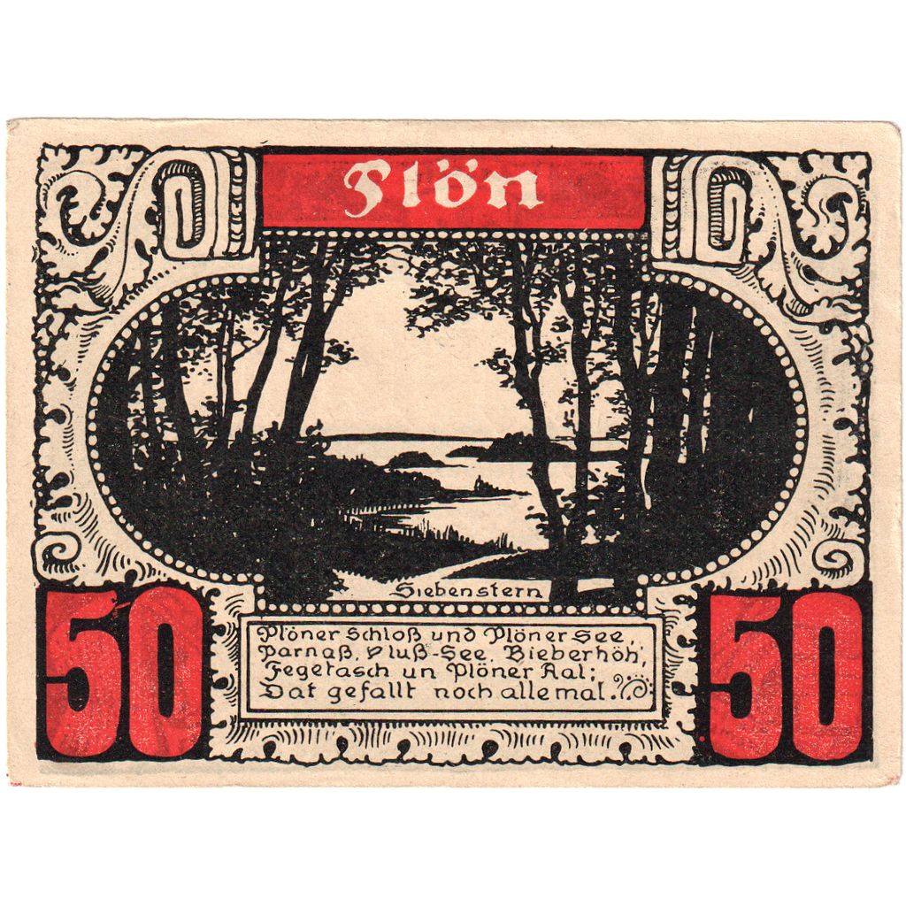 Deutschland, Plön, 50 Pfennig, VZ