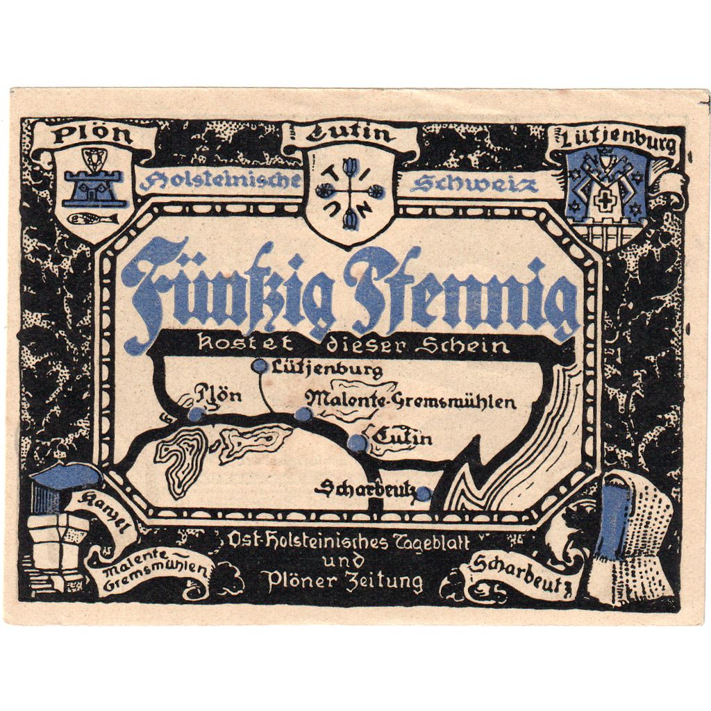 Deutschland, Plön, 50 Pfennig, VZ