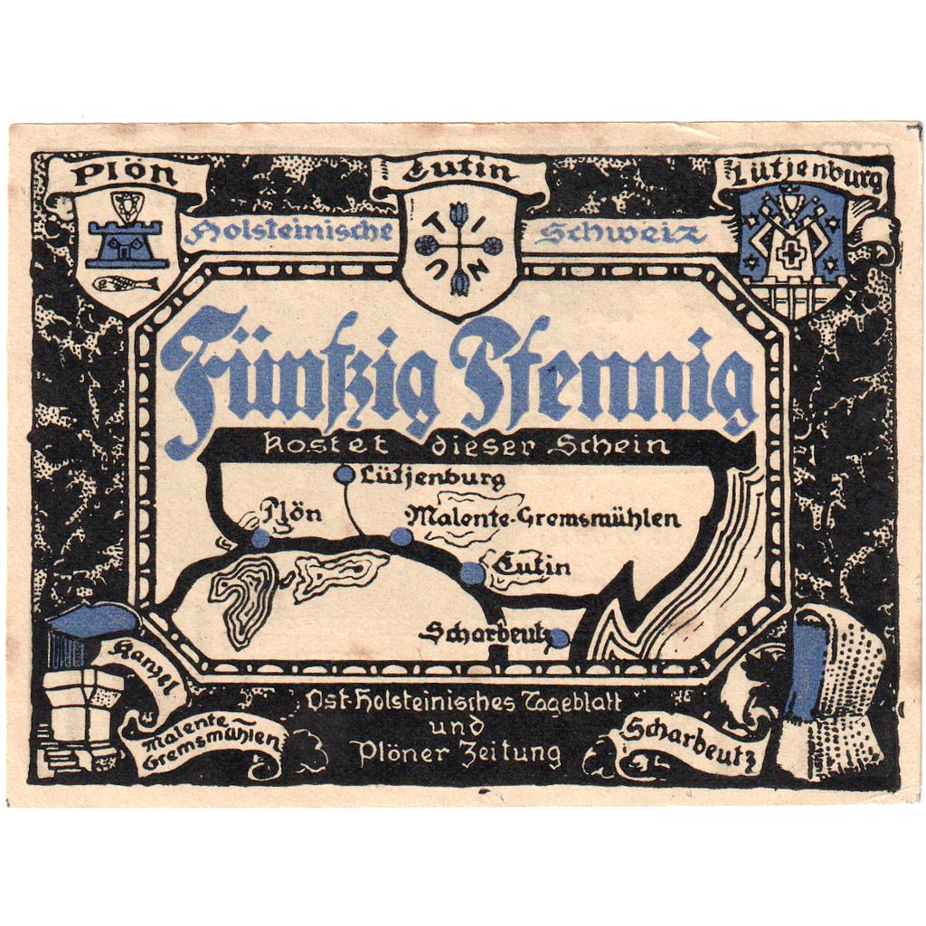 Deutschland, Plön, 50 Pfennig, SS