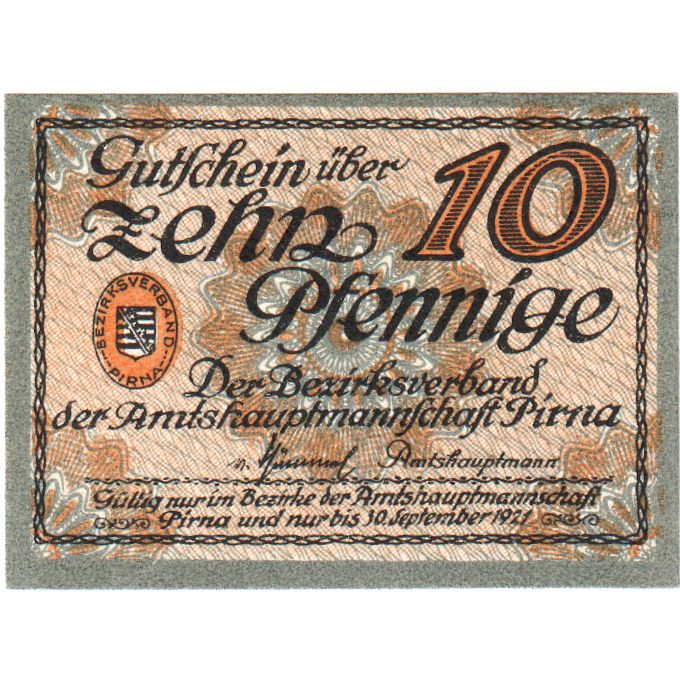 Deutschland, Pirna, 10 Pfennig, 1918-12-31, UNZ-