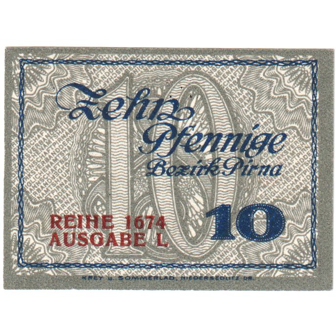 Deutschland, Pirna, 10 Pfennig, 1918-12-31, UNZ-
