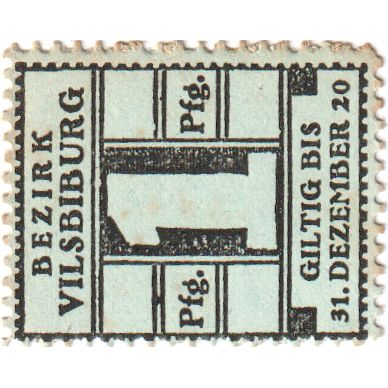 Deutschland, Vilsbiburg, 1 Pfennig, 1920-12-31, UNZ-