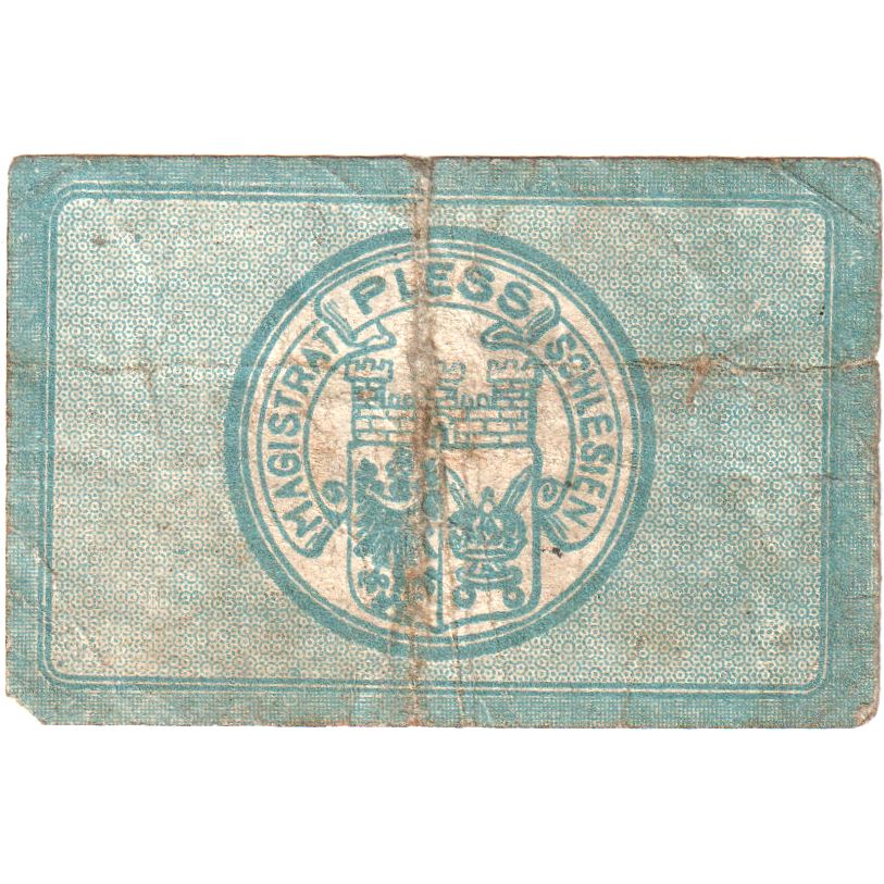 Allemagne, Pless, 50 Pfennig, 1920-12-31, TB