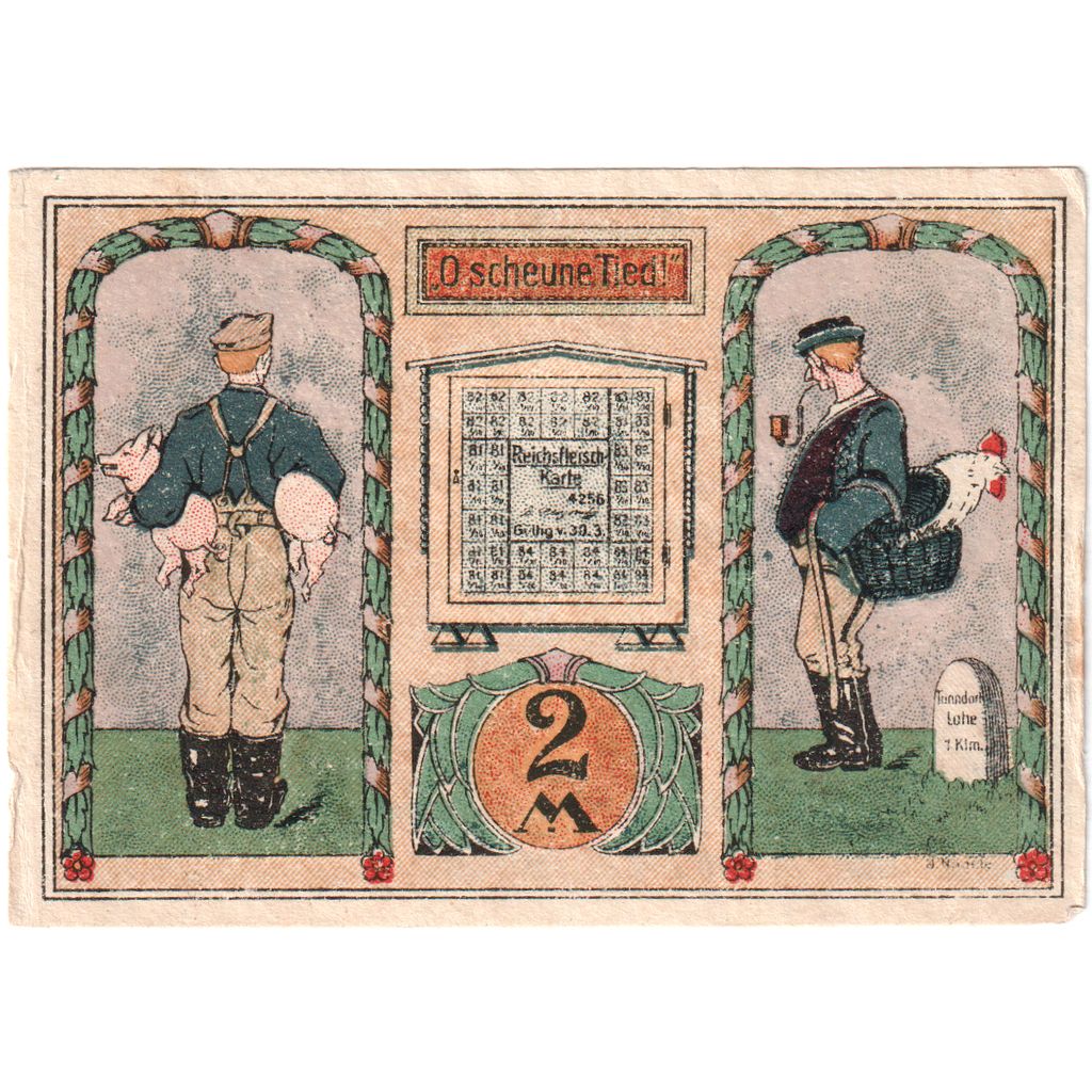 Duitsland, Tonndorf - Lohe, 2 Mark, 1921-03-30, TTB+