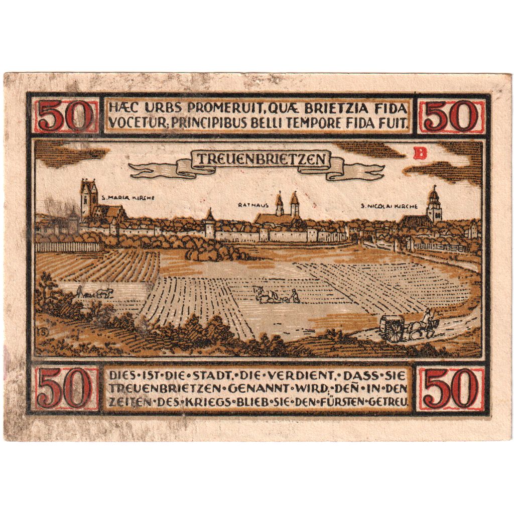 Germania, Treuenbrietzen, 50 Pfennig, BB