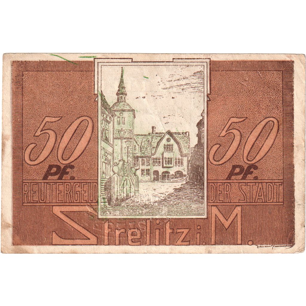 Germania, Strelitz, 50 Pfennig, 1922-05-31, BB