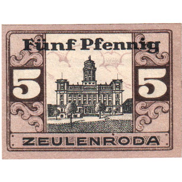 Germania, Zeulenroda, 5 Pfennig, 1920-01-01, SPL