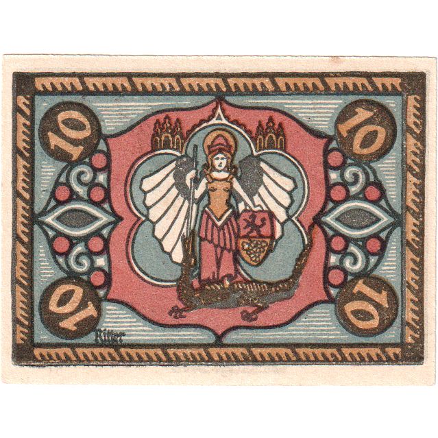 Germania, Jena, 10 Pfennig, 1921-05-01, SPL