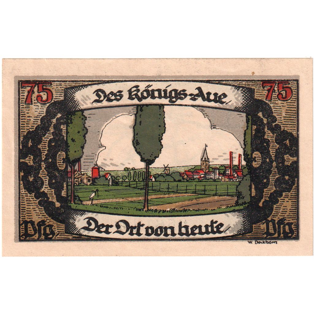 Germania, Königsaue, 75 Pfennig, SPL