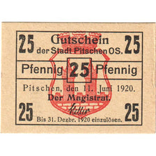 Germania, Pitschen, 25 Pfennig, 1920-06-11, SPL
