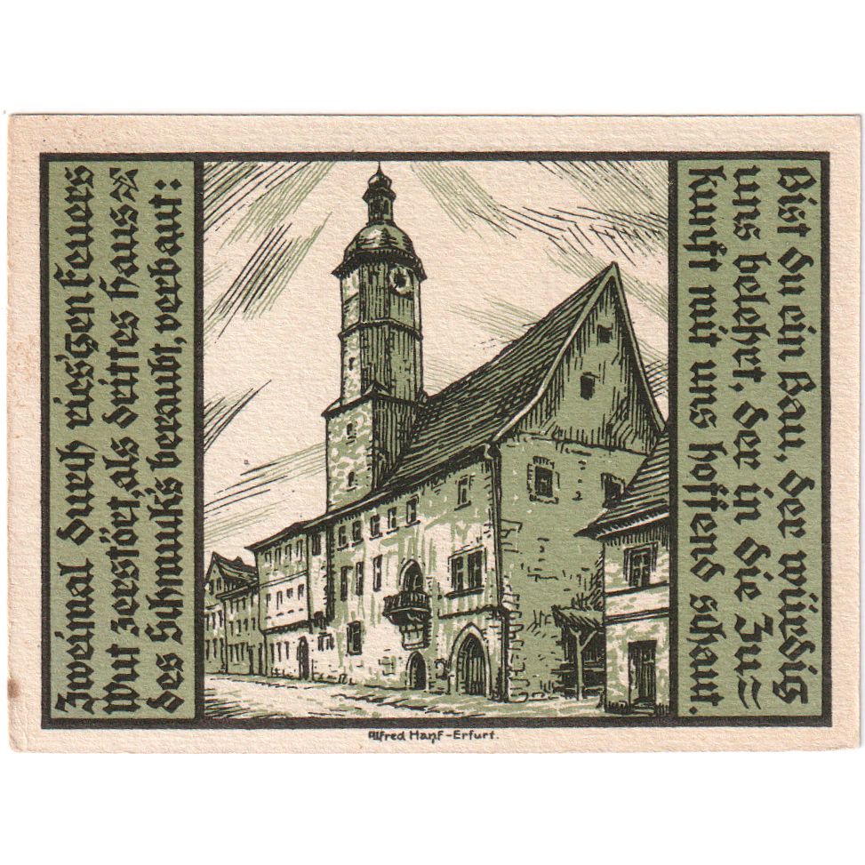 Alemania, Weissensee, 50 Pfennig, 1921-08-01, SC