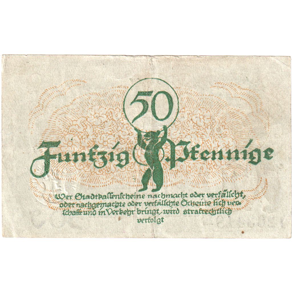 Germania, Berlin, 50 Pfennig, 1920-01-30, BB