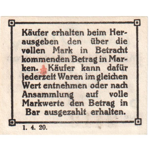 Germania, Lassan, 1 Pfennig, SPL