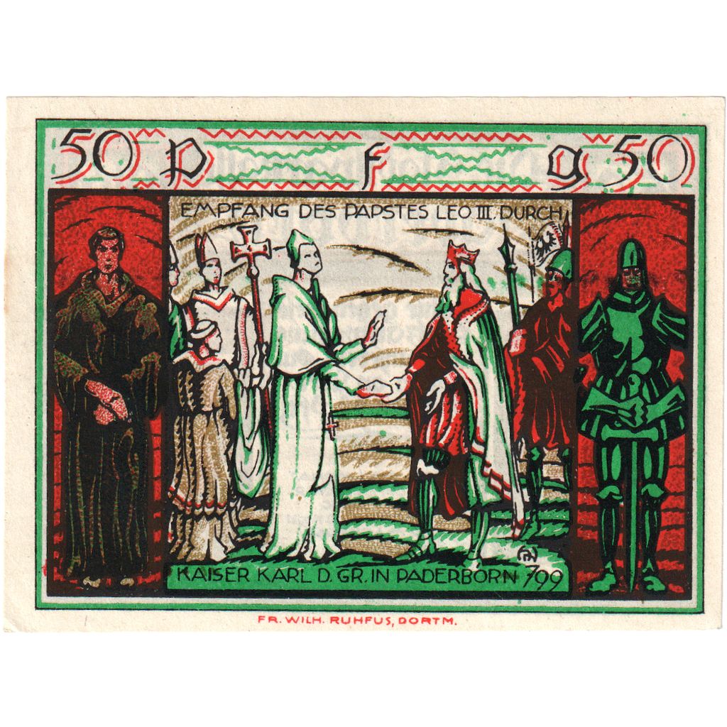 Deutschland, Paderborn, 50 Pfennig, 1921-11-10, UNZ-