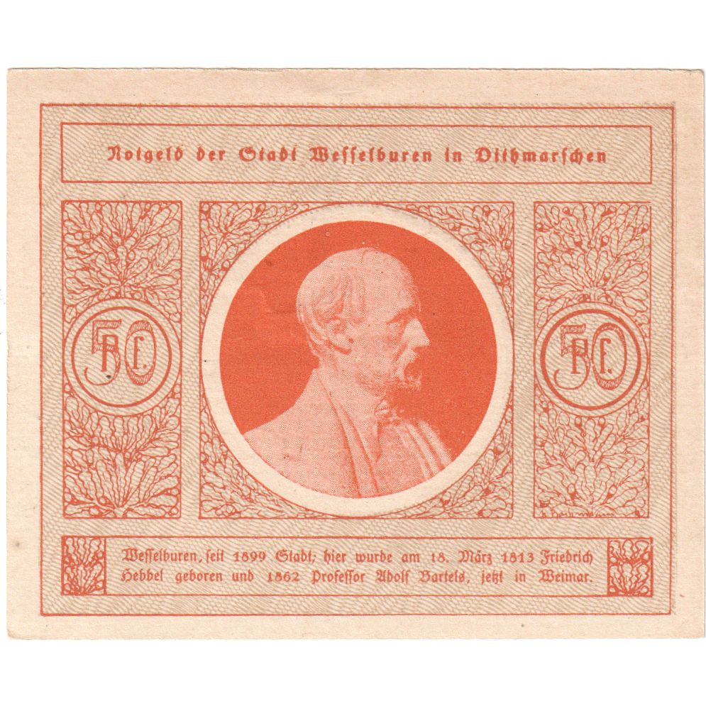 Germania, Wesselburen, 50 Pfennig, SPL