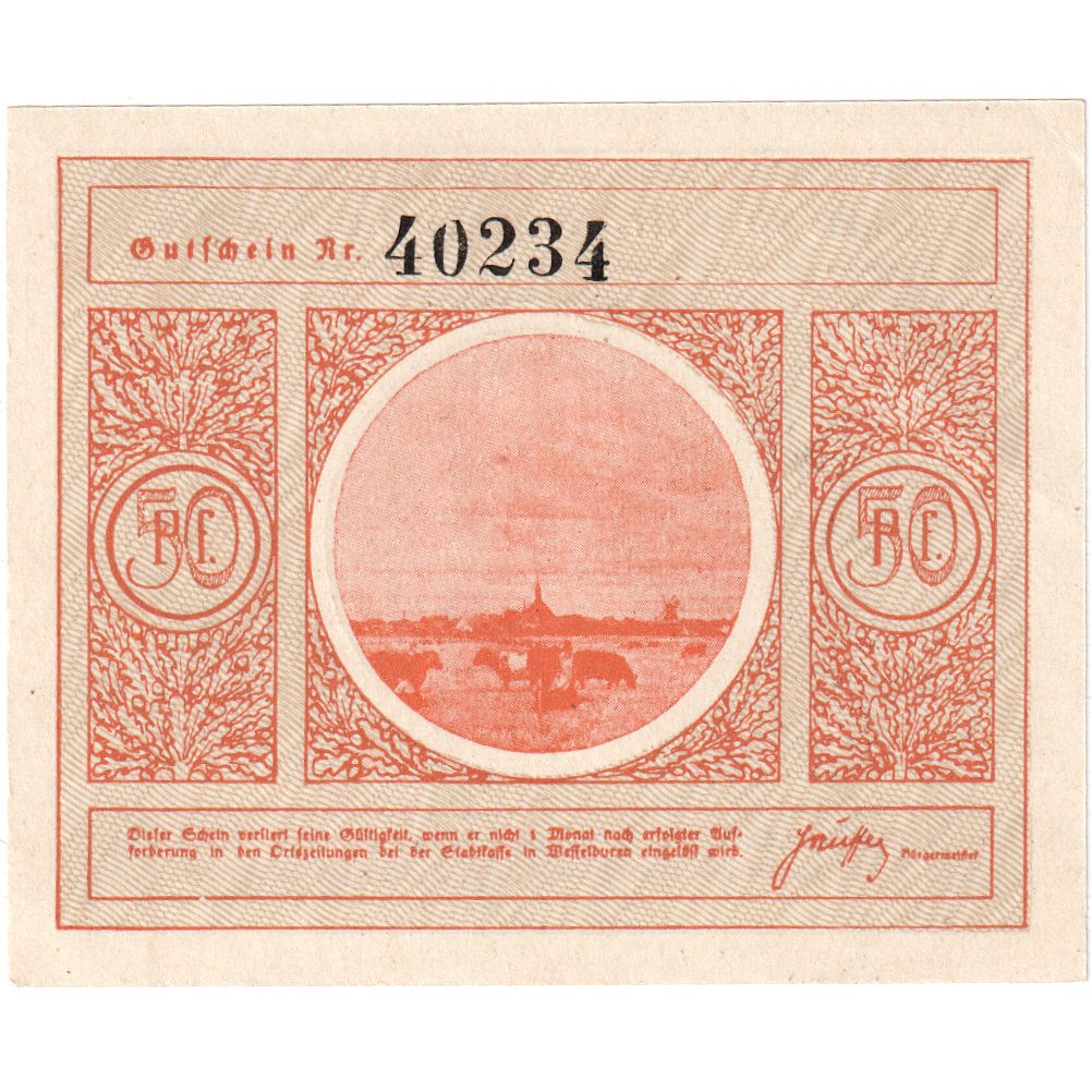 Germania, Wesselburen, 50 Pfennig, SPL