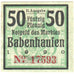 Deutschland, Babenhausen, 50 Pfennig, UNZ-